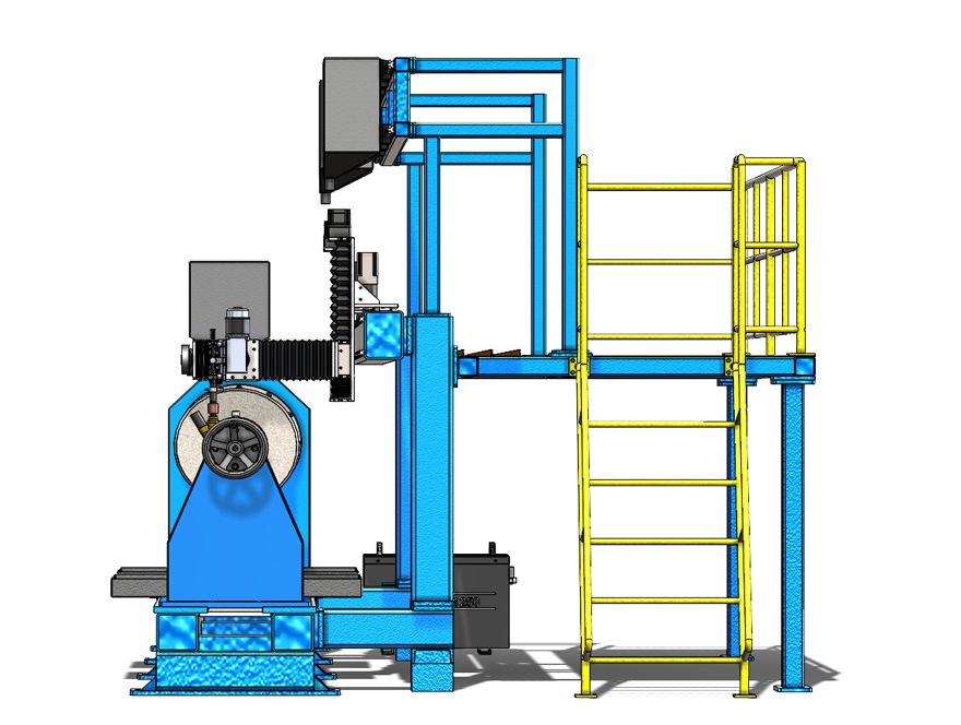 Steel Rolling Mill Roller Hardfacing Cladding Machine